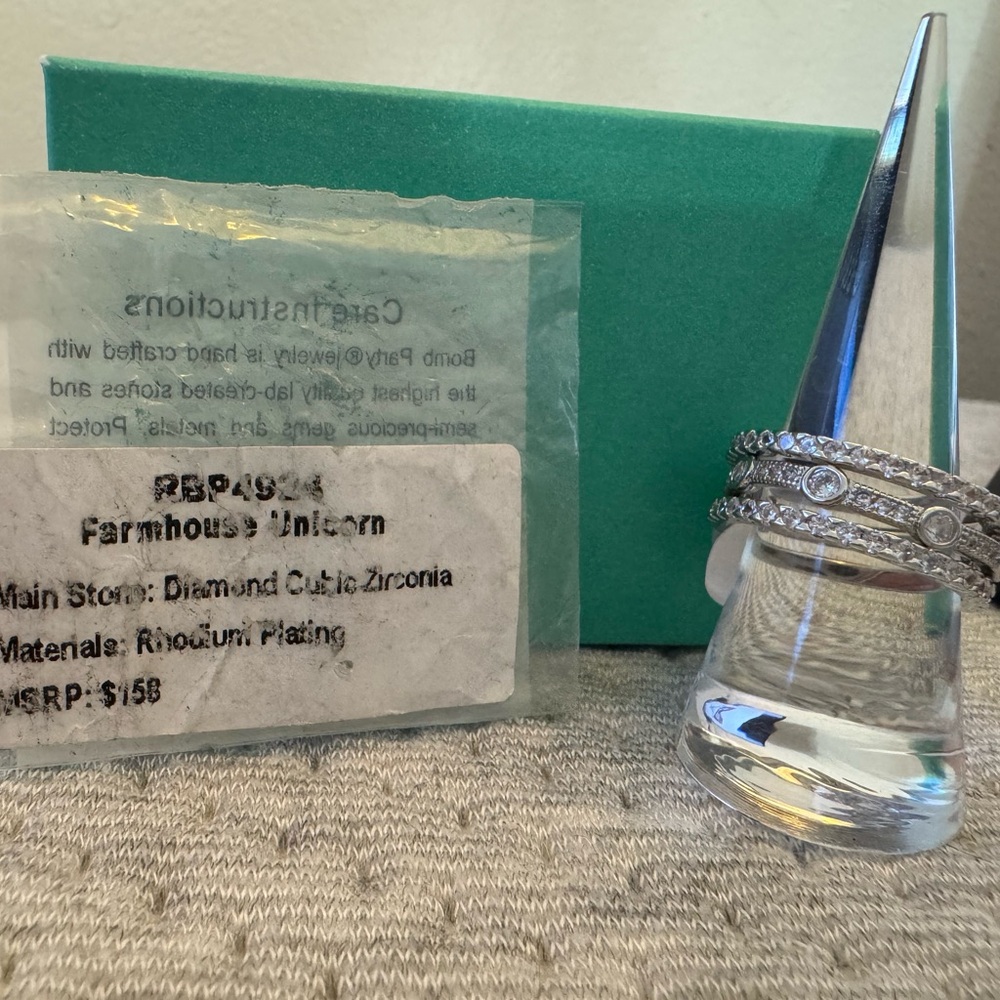 Bomb Party Original Collection Ring "Farmhouse Unicorn" size 11